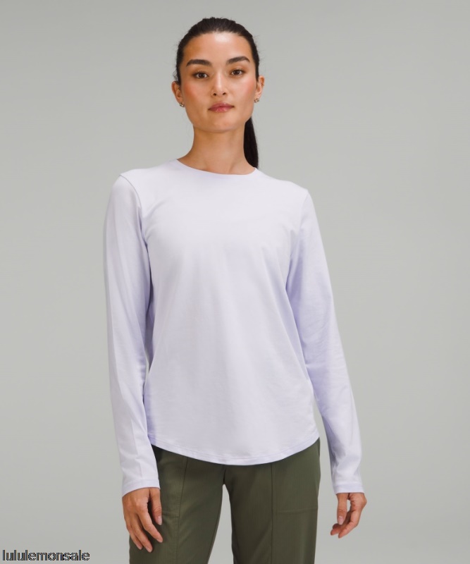 Lululemon Damen DELULU294 | Love Langarmshirt Pastellblau